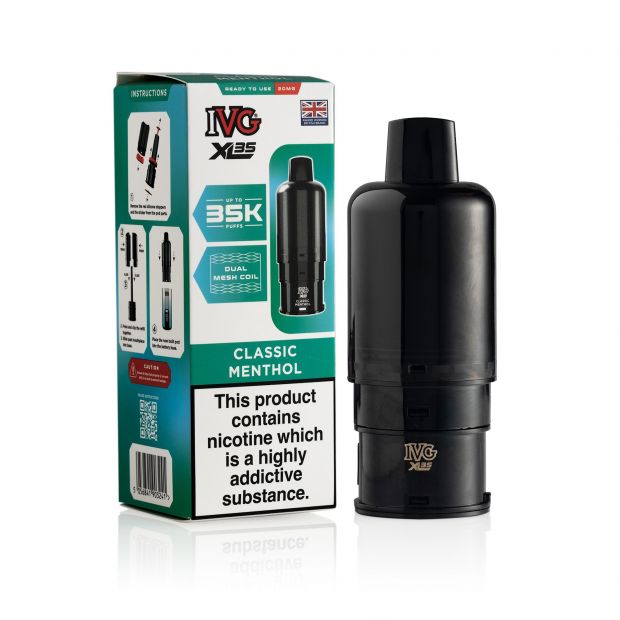 IVG XL35 Classic Menthol pod & box